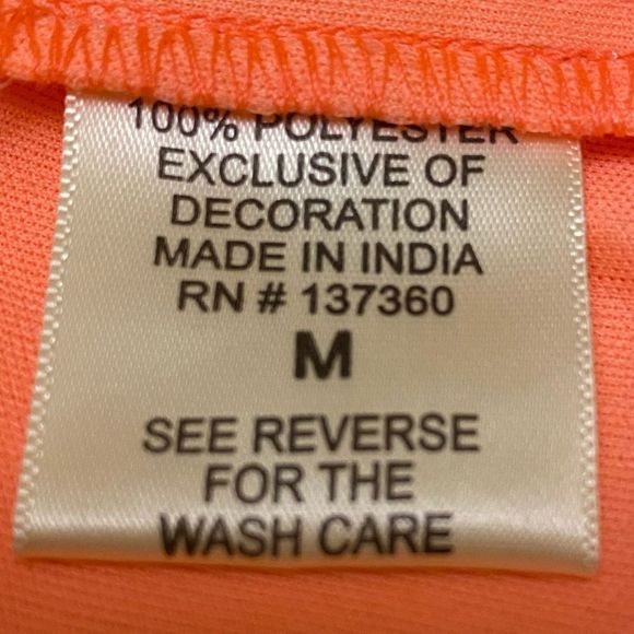 Live 4 Truth Orange Spaghetti Strap Short Jumpsuit Women's Size M BWT - Picture 4 of 12